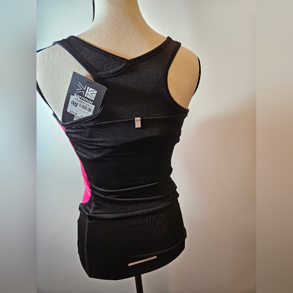 Women's Workout Stretch Tank Top W/Back Shoulder Pocket Size XS #W-353 - Picture 15 of 15